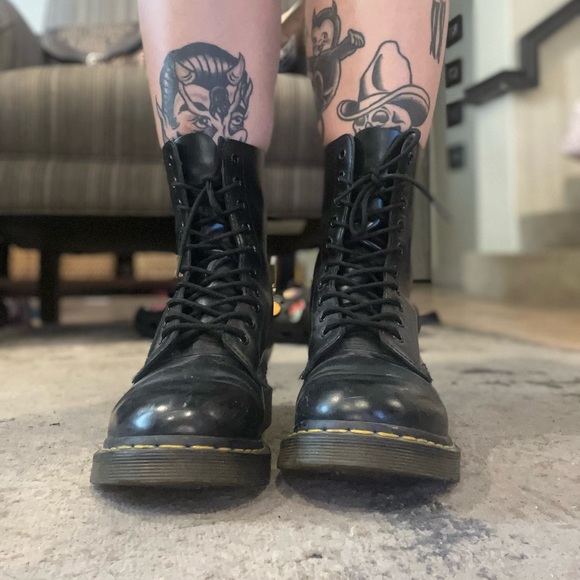Doc Martens 1490 leather mid calf boots - Picture 10 of 11
